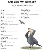 Are You My Mother? Activity Sheet