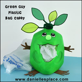 Green Guy Milk Jug Craft