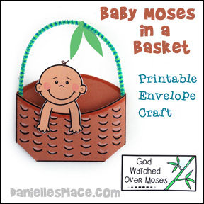 Baby Moses in a Basket Craft