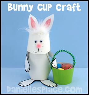 Easter Bunny Cup Craft