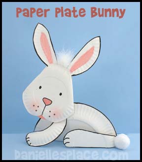 Easter Bunny Paper Plate Craft