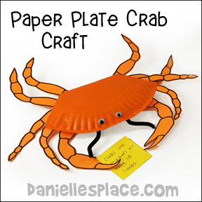 Paper Plate Crab Craft