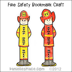 Fire Safety Bookmark Craft