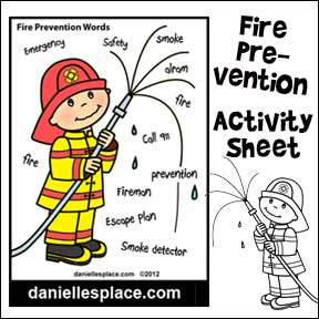 Fire Prevention Activity Sheet