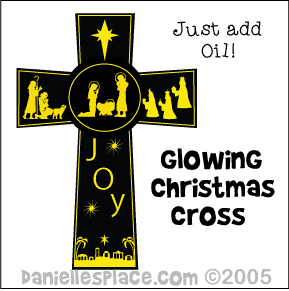 Glowing Christmas Cross Craft