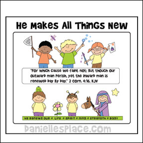 He Makes All Things New Coloring Sheet