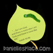 Inchworm on a Leaf Craft
