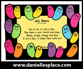 Jelly Bean Poem with Frame and Jelly Bean Man Easter Craft
