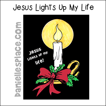Jesus Lights Up My Life Coloring Sheet