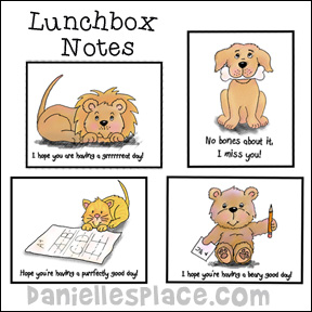 Printable Lunchbox Notes