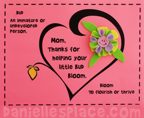 "Mom, Thanks for Helping Your Little Bud Bloom" Picture
