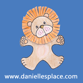 Lion with Movable Head Craft