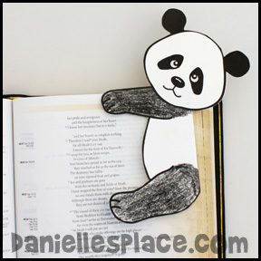 Panda Bear Bookmark Craft