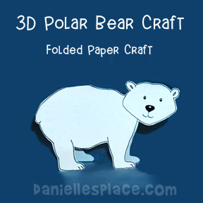 Folded Paper Polar Bear
