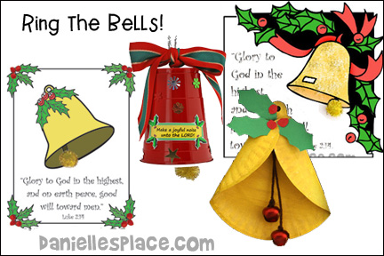 Ring the Bells Bible Lesson for Sunday School and Children's Ministry Including Bible Crafts, Games and Bible Verse Review Activities, Plastic Cup Bell craft, Ring the Bells! Paper Plate Craft, Bell Bible Verse Picture craft, bell Bible Verse Activity Sheet, Jingle Bell Door Hanger craft, Communion Cup Christmas Bell craft,  Find the Word Bible Verse Review Game, daniellesplace.com, danielleplace.com, daniellespace.com, daniellesplac.com , danielsplace.com, danielplace.com, danilespace.com
