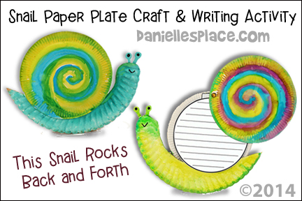 Snail Craft and Writing Activity