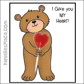 "I Give You My Heart!" Valentine's Day Card