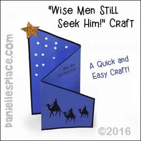 Wise Men Seek Him Folded Craft
