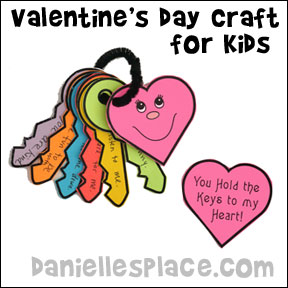 You Hold the Keys to my Heart Paper Keys and Heart Craft