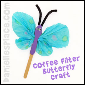 Coffee Filter Butterfly Craft