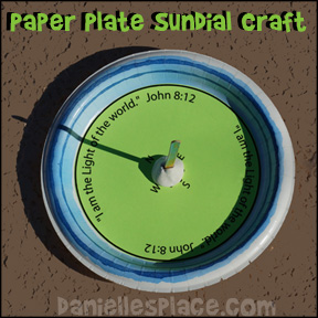 Paper Plate Sundial Craft