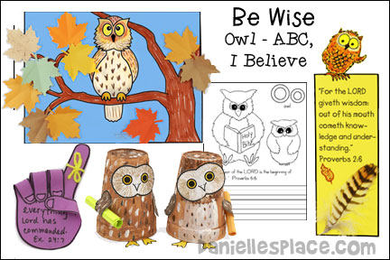 Be Wise - Owl - ABC, I Believe Bible Lesson