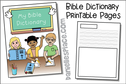 My Bible Dictionary Printable Pages