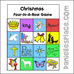 Christmas Four-In-A-Row Game