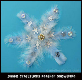 Jumbo Craft Stick Snowflake Pattern