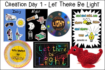 Creation Day 1 - Bible Lesson
