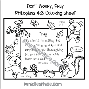 Philippians 4:16 Coloring Sheet