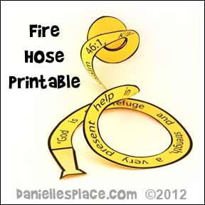 Fire Hose Bible Verse Activity