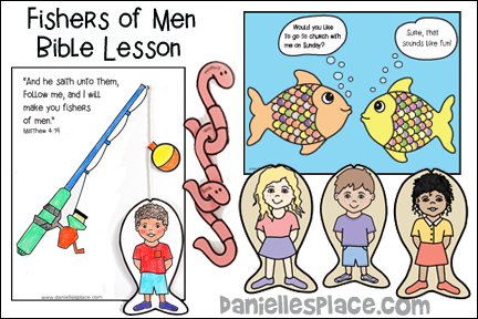 Fishers of Men Bible Lesson for Sunday School and Children's Ministry, Including Bible Crafts, Games, songs, and Bible Verse Review Activities, Memory Verse:
Matthew 4:19, Bible Story Reference:
Luke 5:1-11 and Matthew 4:17-22, Fish Talk Bible Coloring Sheet, Practice Printing and Writing with the ABC worksheets, Fishers of Men Envelope Boat Craft, Fish for Men craft, Gone Fishing Bible Verse Review and Bible Verse Card Holder Craft, "Go Fish" Bible Verse Review Game, Make Dirt Pudding with Worms, Play a Toss Game, Song I will make you fishers of men, Fisher of Men Bible Verse Activity, Pail of Worms Craft with Memory Verse Night Crawlers, Bible Verse Review Game, Make a Fish Snack, Craft Stick Fish, Fish Water Bottle Craft and Bible Verse Memorization Activity,
daniellesplace.com, daniellespace.com, daniellplace.com, daniellsplace.com, danielsplace,com, danielspace.com, danielplace.com, danilesplace.com, danielplace.com