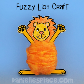 Fuzzy Lion Bible Craft