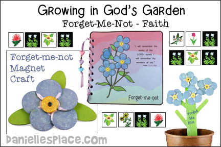 Growing in God's Garden - Forget-Me-Nots for Sunday School and Children's Ministry, Including Bible Crafts, Games, songs, and Bible Verse Review Activities, Bible Reference: “I will remember the works of the LORD: surely I will remember thy wonders of old.” Psalm 77:11, KJV, Forget-me-not Journal Craft, Forget-Me-Not Plant Stake Craft, Forget-Me-Not Magnet Craft, Forget-Me-Not Picture with a Frame Craft, Flower Words Game, “How Many Flowers Can You Name?” Game, Flower Alphabet Game,
daniellesplace.com, daniellespace.com, daniellplace.com, daniellsplace.com, danielsplace,com, danielspace.com, danielplace.com, danilesplace.com, danielplace.com