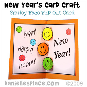 Happy New Year Pop Out Card