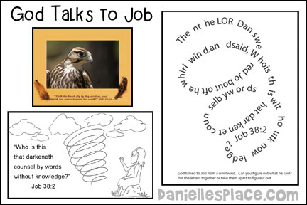 God Talks to Job Bible Lesson