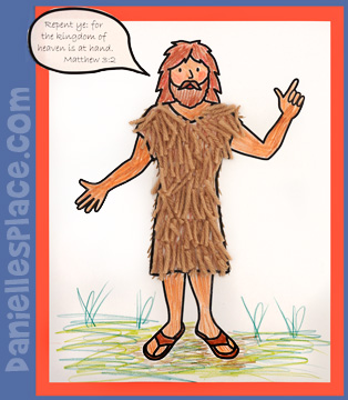 John the Baptist Craft Sheet