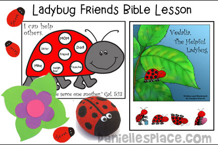 Ladybug Bible Lesson for Sunday School and Children's Ministry, Including Bible Crafts, Games, songs, and Bible Verse Review Activities, Memory Verse: Gal. 5:13, Ladybug Memory Verse Cards, Paper 3D Ladybug Craft, Look at Books about Ladybugs, Practice Printing and Writing, Helpful Ladybug Activity Sheet, Paper Ladybug Craft, Ladybug Bookmark Craft, Ladybug Rock craft, Vedalia, The Helpful Ladybug Book,
daniellesplace.com, daniellespace.com, daniellplace.com, daniellsplace.com, danielsplace,com, danielspace.com, danielplace.com, danilesplace.com, danielplace.com