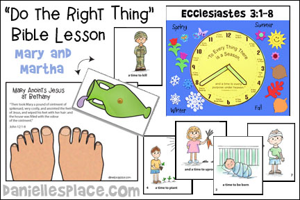 Mary and Martha - Ecc. Bible Lesson