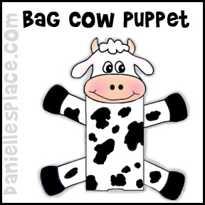 Paper Bag Cow Craft