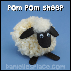 Pom Pom Sheep Craft