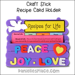 Craft Stick Recipe File Box