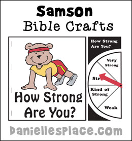 Samson Bible Craft "How Strong Are You? Book