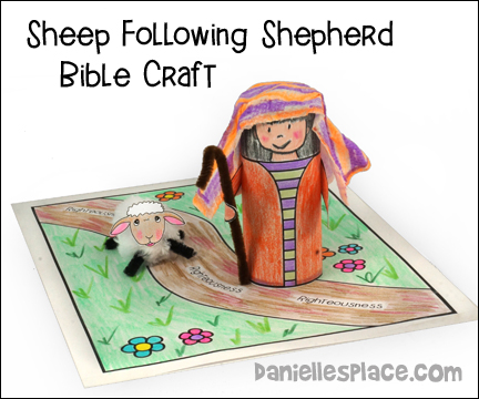 "Sheep Following a Shepherd" Display