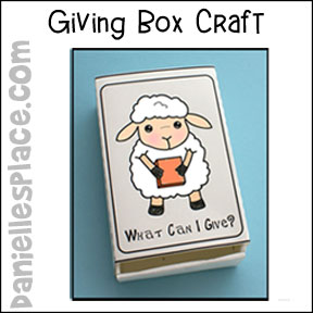 "What Can I Give" Sheep Box Craft