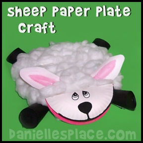 Sheep Paper Plate Craft