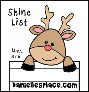 Reindeer Star Poster for Bulletin Board Display