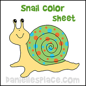 Snail color Sheet