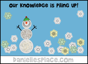 Our Knowledge is Piling UP! Snowflake Bulletin Board Display